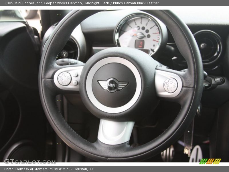 Midnight Black / Punch Carbon Black Leather 2009 Mini Cooper John Cooper Works Hardtop