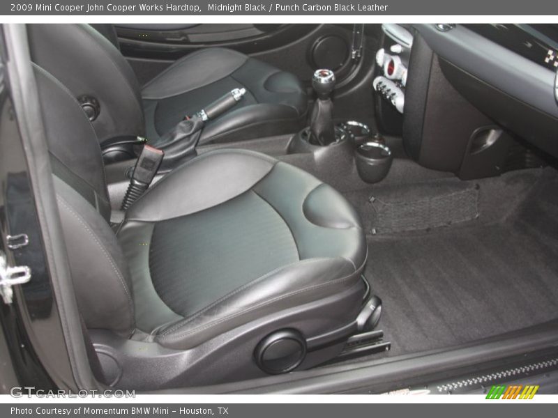 Midnight Black / Punch Carbon Black Leather 2009 Mini Cooper John Cooper Works Hardtop