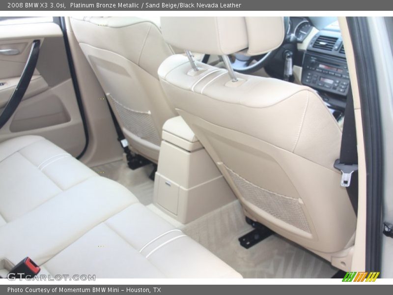 Platinum Bronze Metallic / Sand Beige/Black Nevada Leather 2008 BMW X3 3.0si