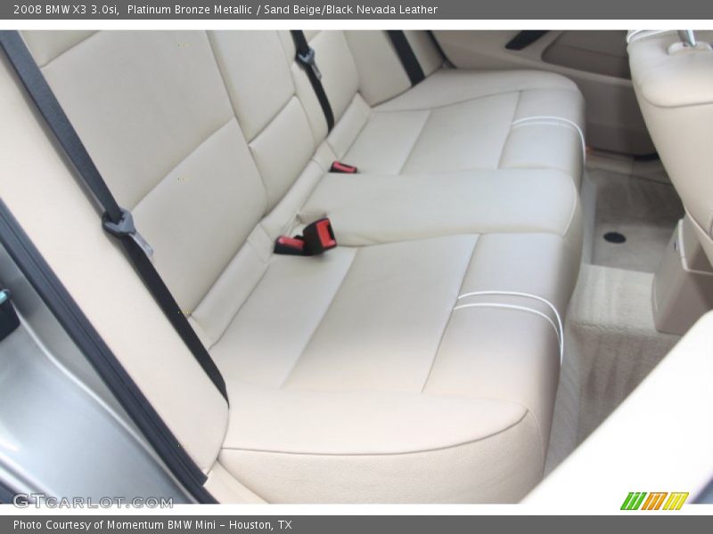 Platinum Bronze Metallic / Sand Beige/Black Nevada Leather 2008 BMW X3 3.0si