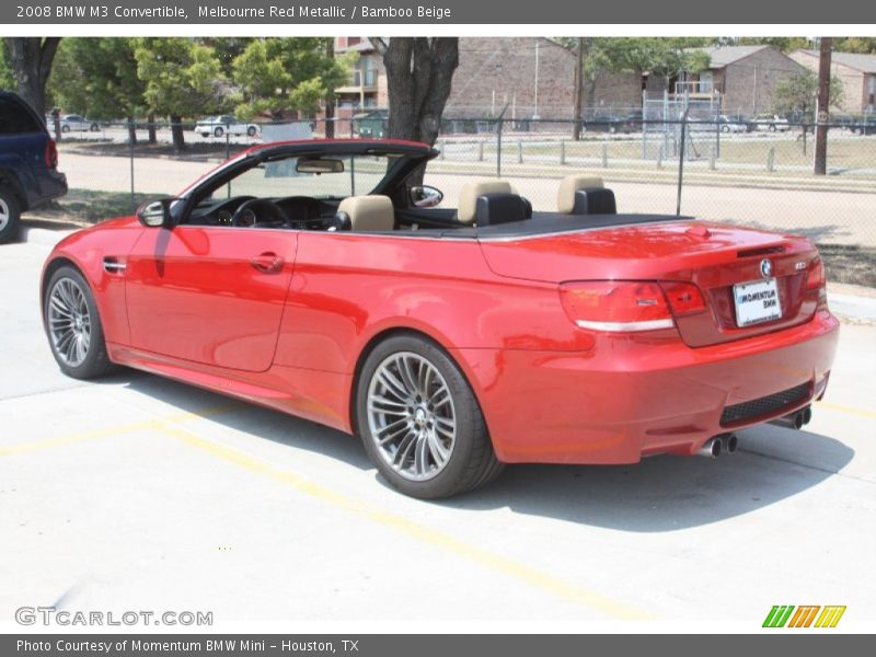 Melbourne Red Metallic / Bamboo Beige 2008 BMW M3 Convertible