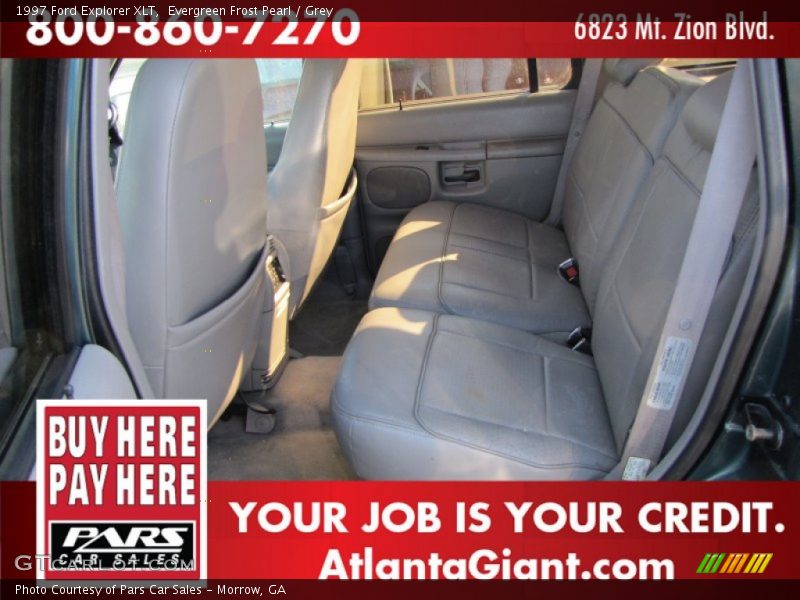 Evergreen Frost Pearl / Grey 1997 Ford Explorer XLT