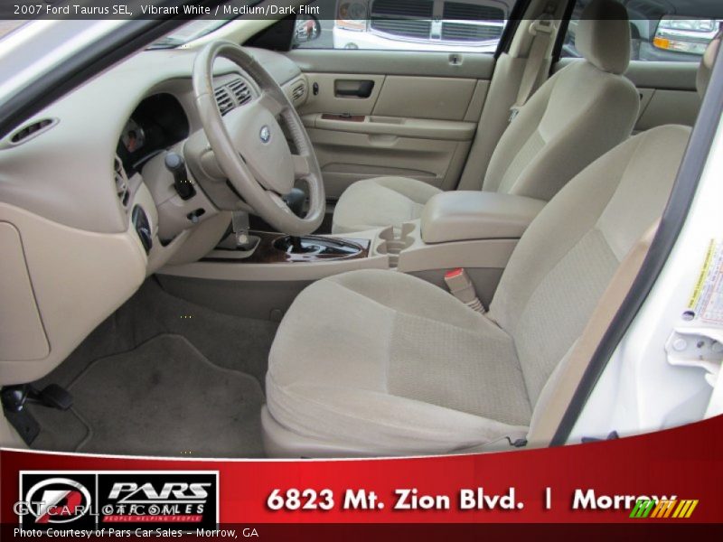 Vibrant White / Medium/Dark Flint 2007 Ford Taurus SEL