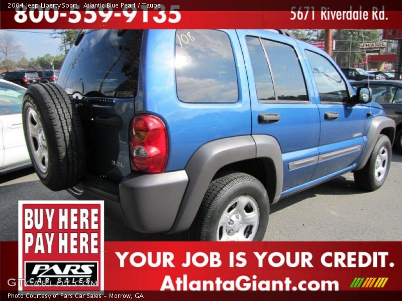 Atlantic Blue Pearl / Taupe 2004 Jeep Liberty Sport