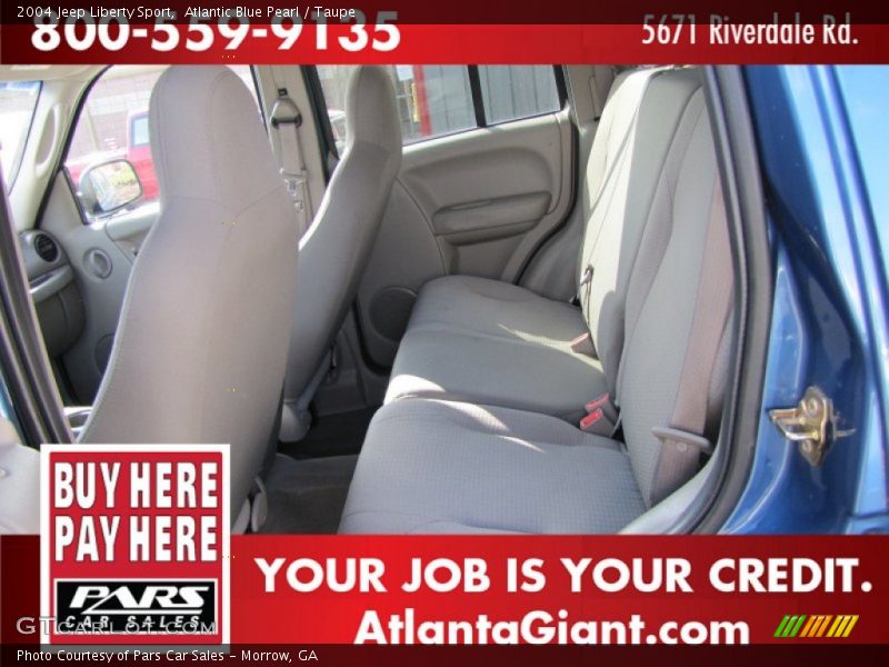 Atlantic Blue Pearl / Taupe 2004 Jeep Liberty Sport