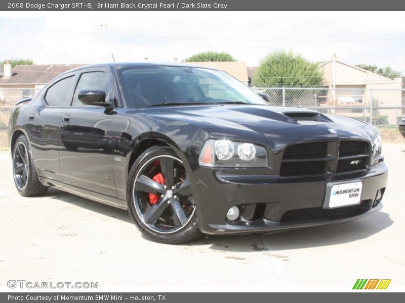 Brilliant Black Crystal Pearl / Dark Slate Gray 2008 Dodge Charger SRT-8