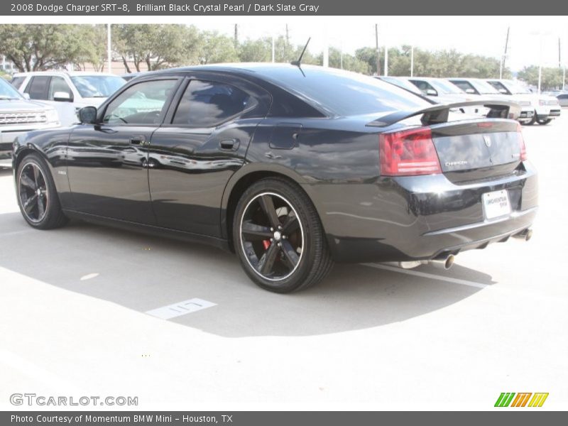 Brilliant Black Crystal Pearl / Dark Slate Gray 2008 Dodge Charger SRT-8