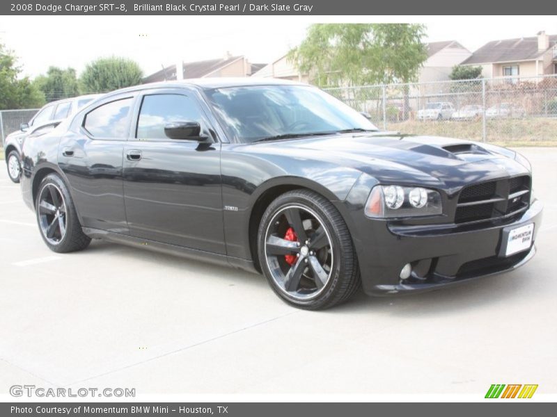 Brilliant Black Crystal Pearl / Dark Slate Gray 2008 Dodge Charger SRT-8