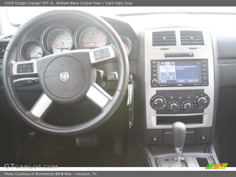 Brilliant Black Crystal Pearl / Dark Slate Gray 2008 Dodge Charger SRT-8