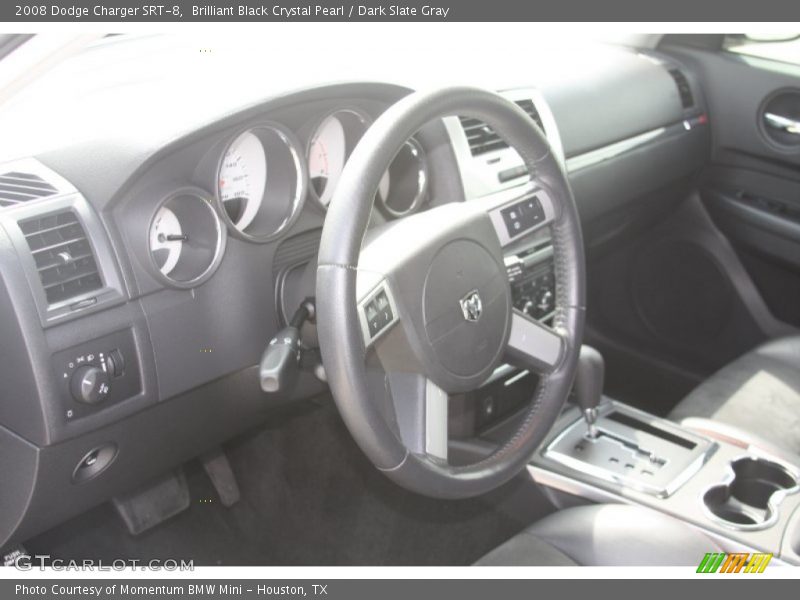 Brilliant Black Crystal Pearl / Dark Slate Gray 2008 Dodge Charger SRT-8