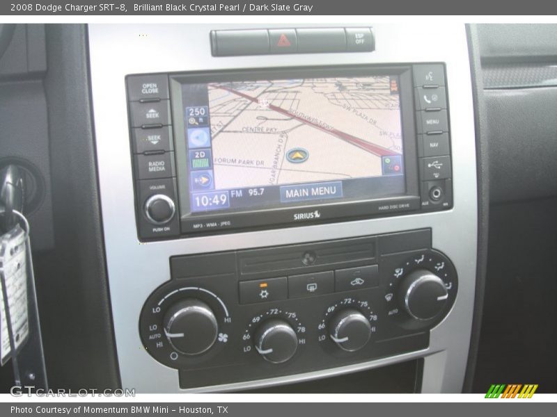 Brilliant Black Crystal Pearl / Dark Slate Gray 2008 Dodge Charger SRT-8