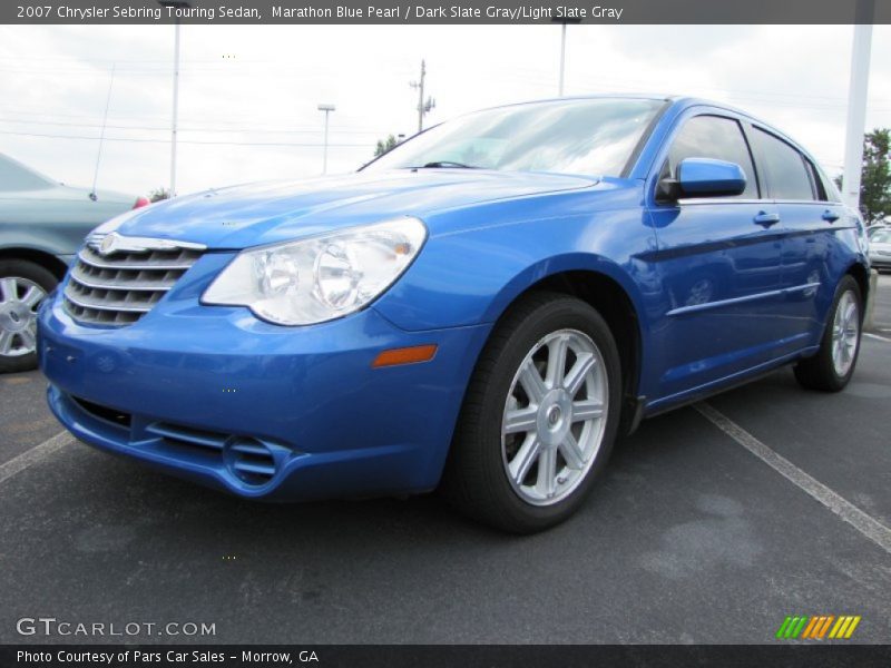 Marathon Blue Pearl / Dark Slate Gray/Light Slate Gray 2007 Chrysler Sebring Touring Sedan