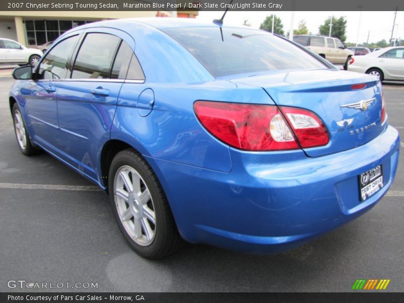 Marathon Blue Pearl / Dark Slate Gray/Light Slate Gray 2007 Chrysler Sebring Touring Sedan