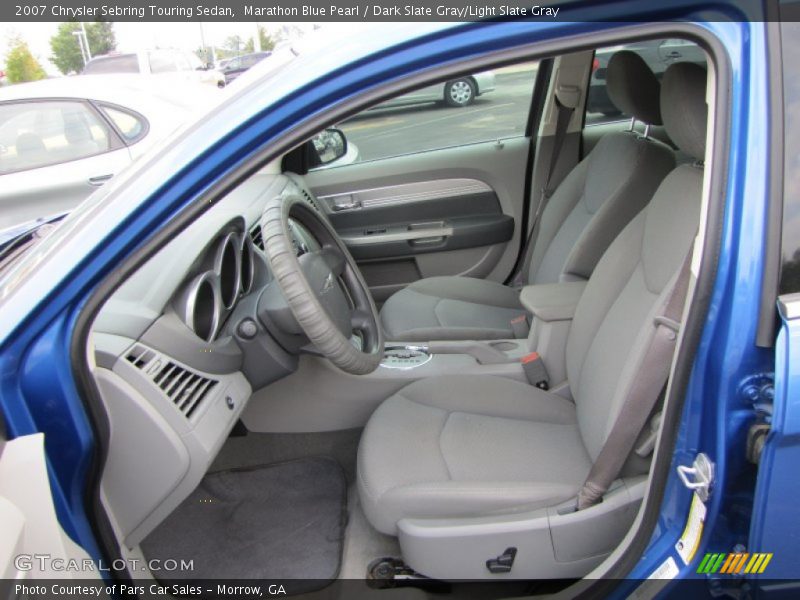 Marathon Blue Pearl / Dark Slate Gray/Light Slate Gray 2007 Chrysler Sebring Touring Sedan