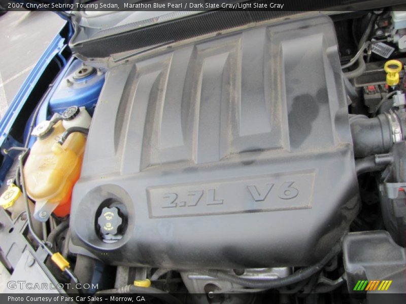 Marathon Blue Pearl / Dark Slate Gray/Light Slate Gray 2007 Chrysler Sebring Touring Sedan