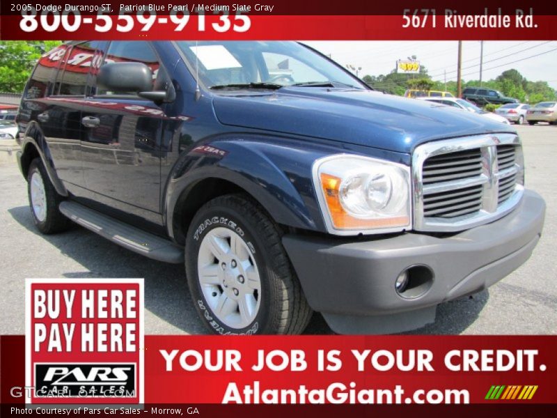 Patriot Blue Pearl / Medium Slate Gray 2005 Dodge Durango ST