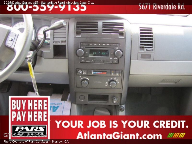 Patriot Blue Pearl / Medium Slate Gray 2005 Dodge Durango ST