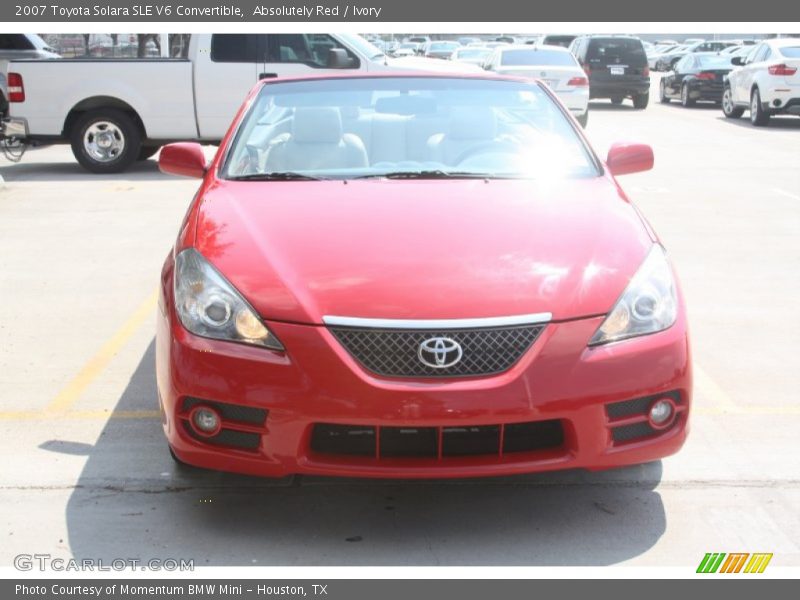 Absolutely Red / Ivory 2007 Toyota Solara SLE V6 Convertible