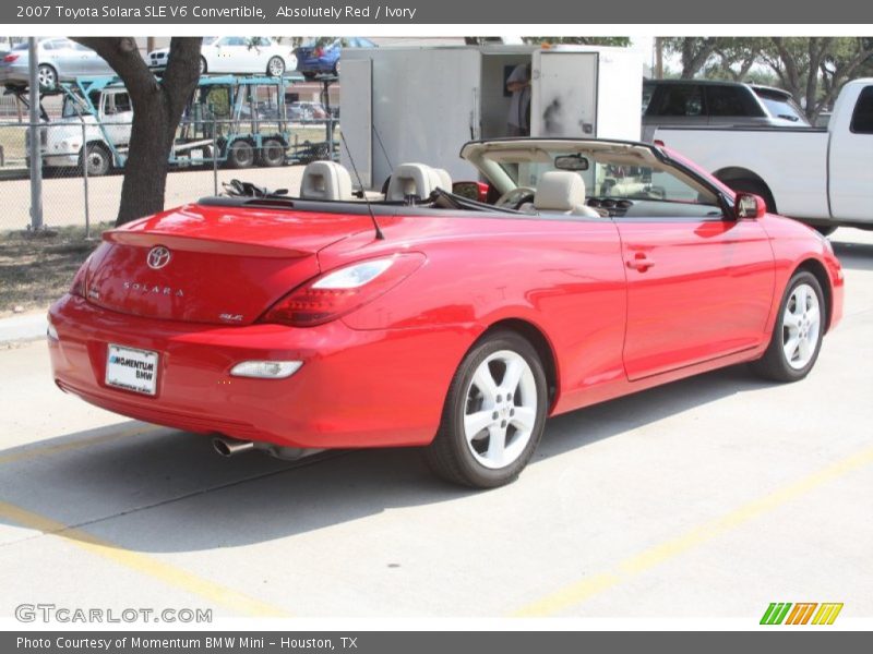 Absolutely Red / Ivory 2007 Toyota Solara SLE V6 Convertible
