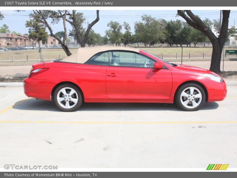 Absolutely Red / Ivory 2007 Toyota Solara SLE V6 Convertible