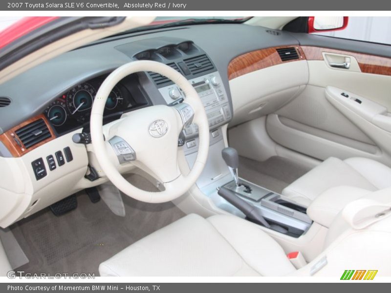 Absolutely Red / Ivory 2007 Toyota Solara SLE V6 Convertible