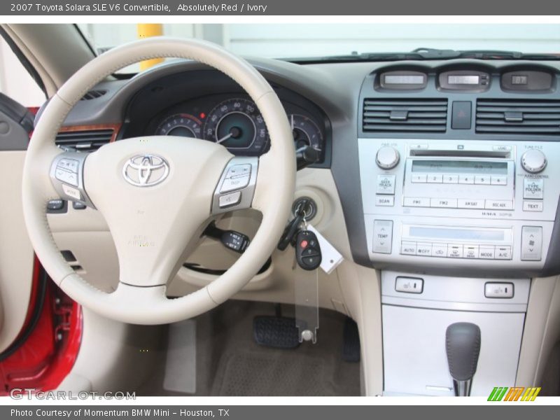 Absolutely Red / Ivory 2007 Toyota Solara SLE V6 Convertible