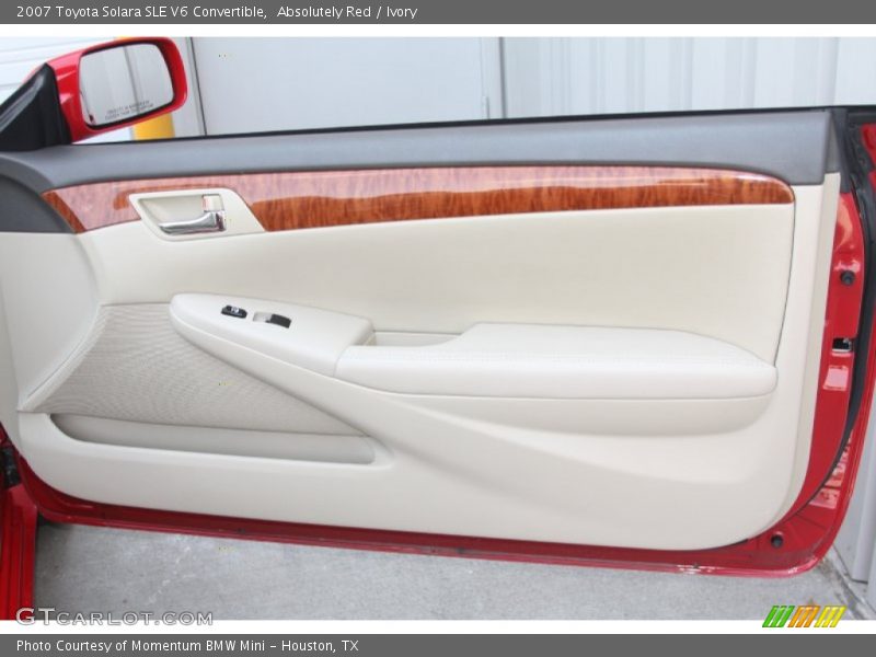 Absolutely Red / Ivory 2007 Toyota Solara SLE V6 Convertible