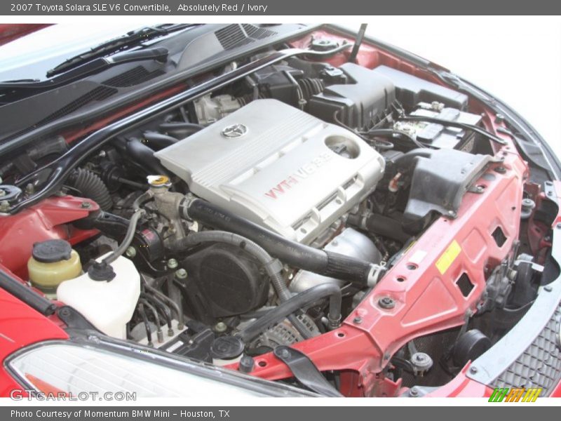 Absolutely Red / Ivory 2007 Toyota Solara SLE V6 Convertible