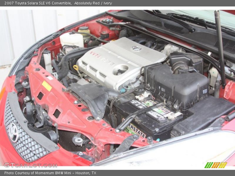 Absolutely Red / Ivory 2007 Toyota Solara SLE V6 Convertible