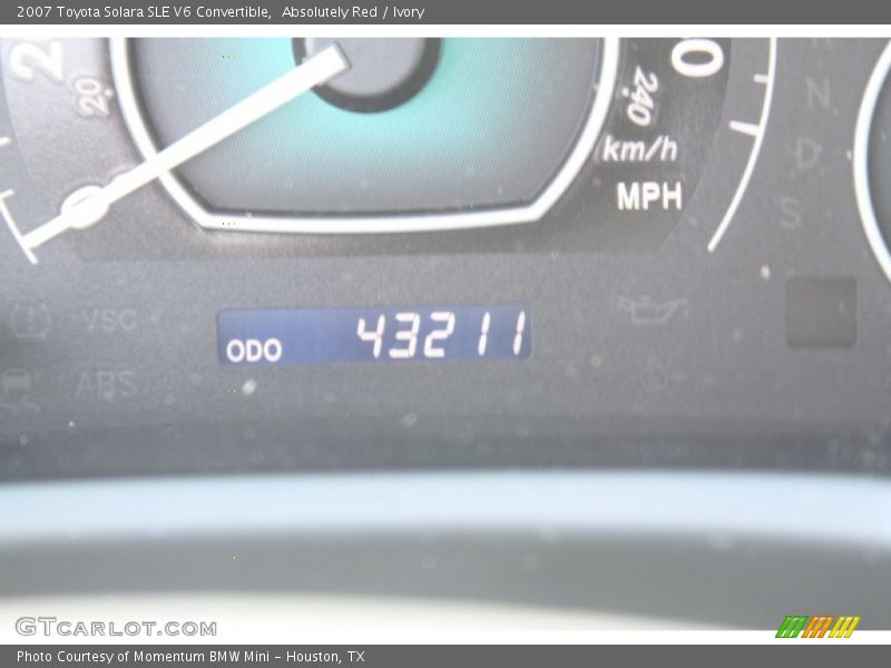 Absolutely Red / Ivory 2007 Toyota Solara SLE V6 Convertible