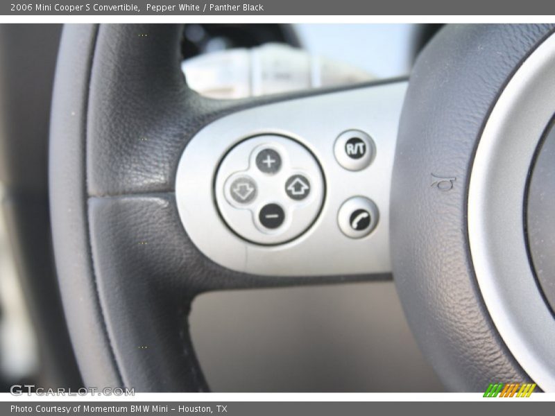 Pepper White / Panther Black 2006 Mini Cooper S Convertible