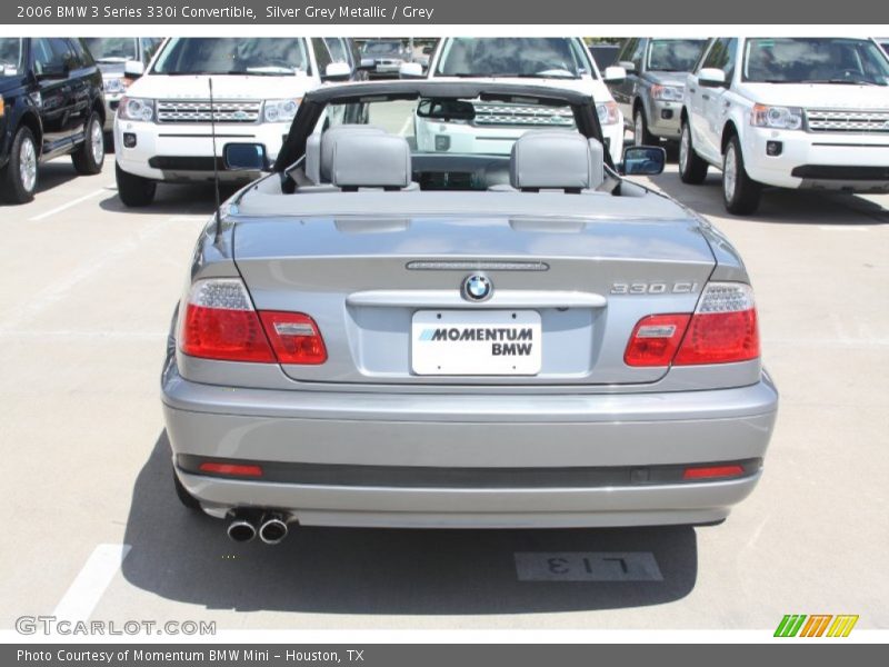 Silver Grey Metallic / Grey 2006 BMW 3 Series 330i Convertible
