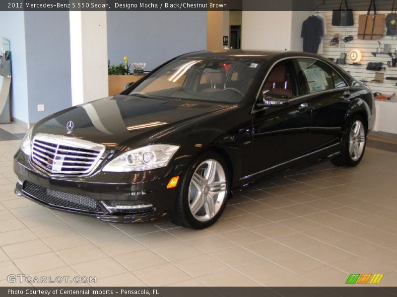 Designo Mocha / Black/Chestnut Brown 2012 Mercedes-Benz S 550 Sedan