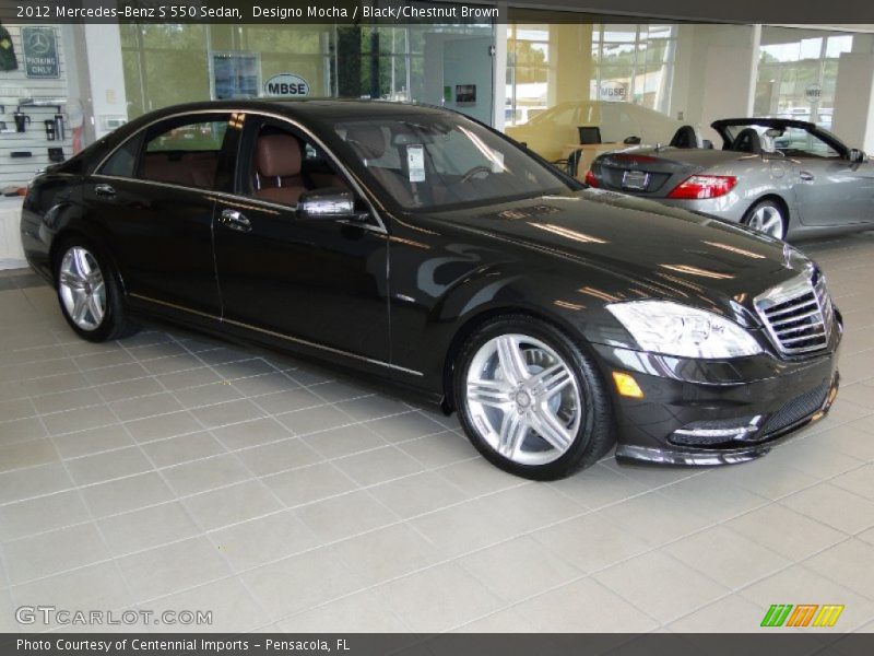 Designo Mocha / Black/Chestnut Brown 2012 Mercedes-Benz S 550 Sedan