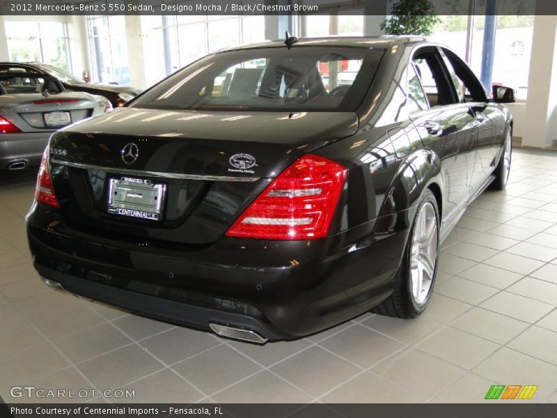 Designo Mocha / Black/Chestnut Brown 2012 Mercedes-Benz S 550 Sedan