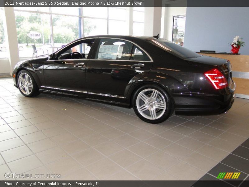 Designo Mocha / Black/Chestnut Brown 2012 Mercedes-Benz S 550 Sedan