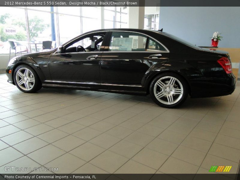 Designo Mocha / Black/Chestnut Brown 2012 Mercedes-Benz S 550 Sedan
