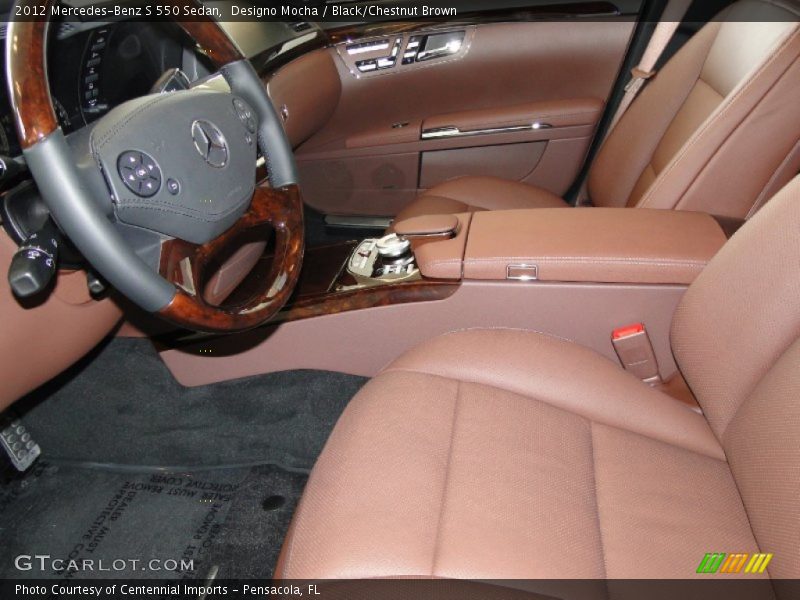 Designo Mocha / Black/Chestnut Brown 2012 Mercedes-Benz S 550 Sedan