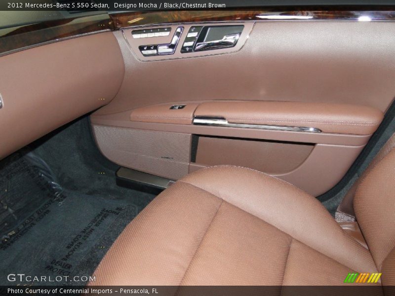 Designo Mocha / Black/Chestnut Brown 2012 Mercedes-Benz S 550 Sedan