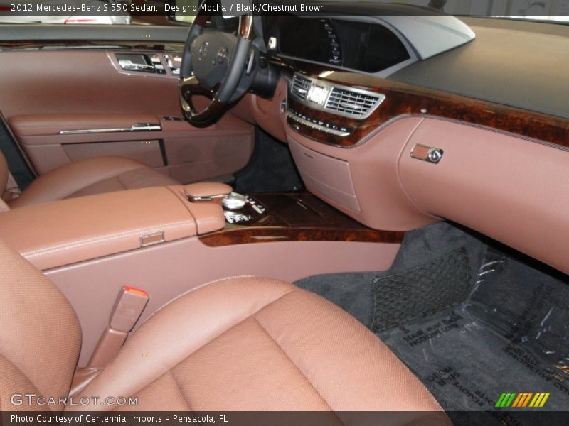 Designo Mocha / Black/Chestnut Brown 2012 Mercedes-Benz S 550 Sedan