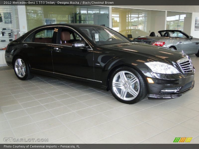 Designo Mocha / Black/Chestnut Brown 2012 Mercedes-Benz S 550 Sedan