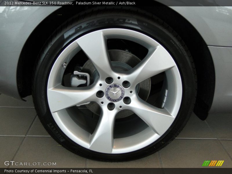 Paladium Silver Metallic / Ash/Black 2012 Mercedes-Benz SLK 350 Roadster