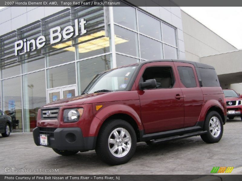 Tango Red Pearl / Black/Titanium 2007 Honda Element EX AWD