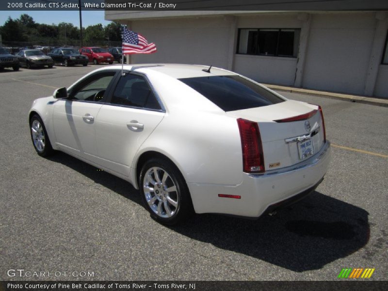 White Diamond Tri-Coat / Ebony 2008 Cadillac CTS Sedan