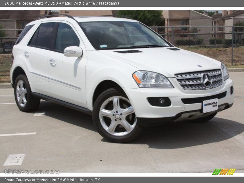 Arctic White / Macadamia 2008 Mercedes-Benz ML 350 4Matic
