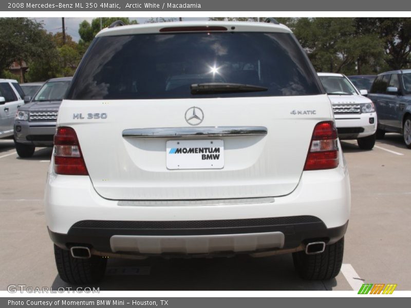 Arctic White / Macadamia 2008 Mercedes-Benz ML 350 4Matic