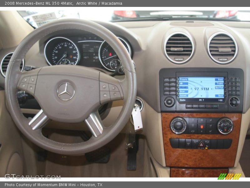 Arctic White / Macadamia 2008 Mercedes-Benz ML 350 4Matic