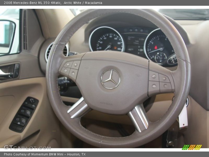 Arctic White / Macadamia 2008 Mercedes-Benz ML 350 4Matic