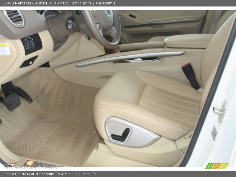 Arctic White / Macadamia 2008 Mercedes-Benz ML 350 4Matic