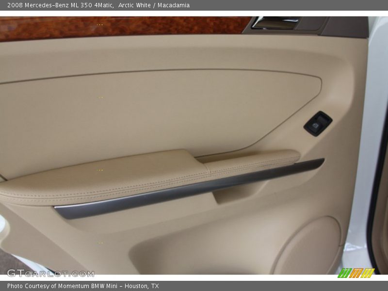 Arctic White / Macadamia 2008 Mercedes-Benz ML 350 4Matic